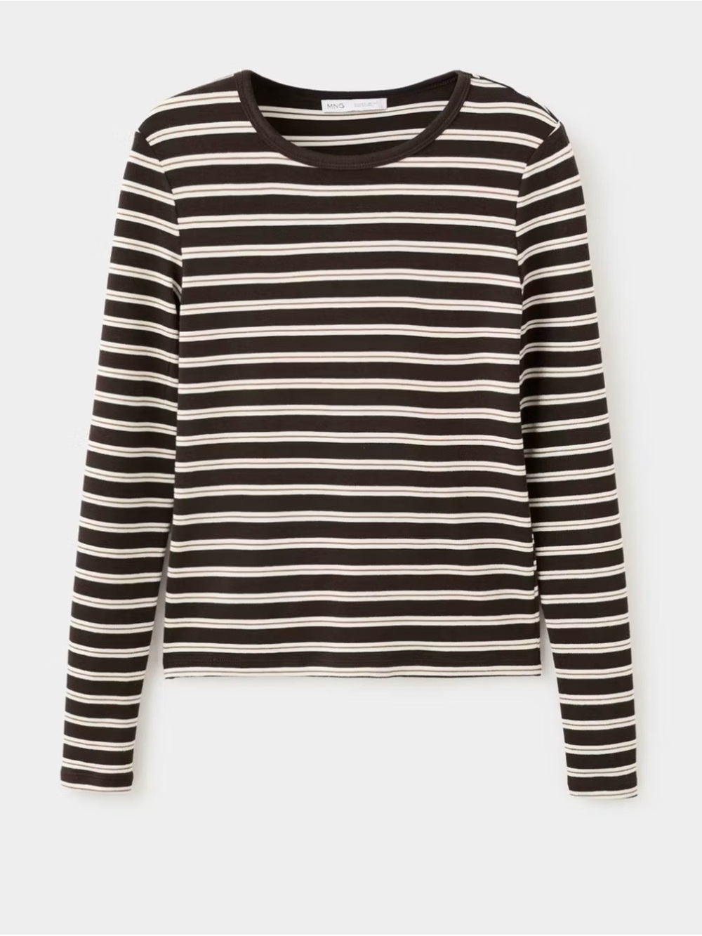Mango STRIPED LONG SLEEVES T-SHIRT